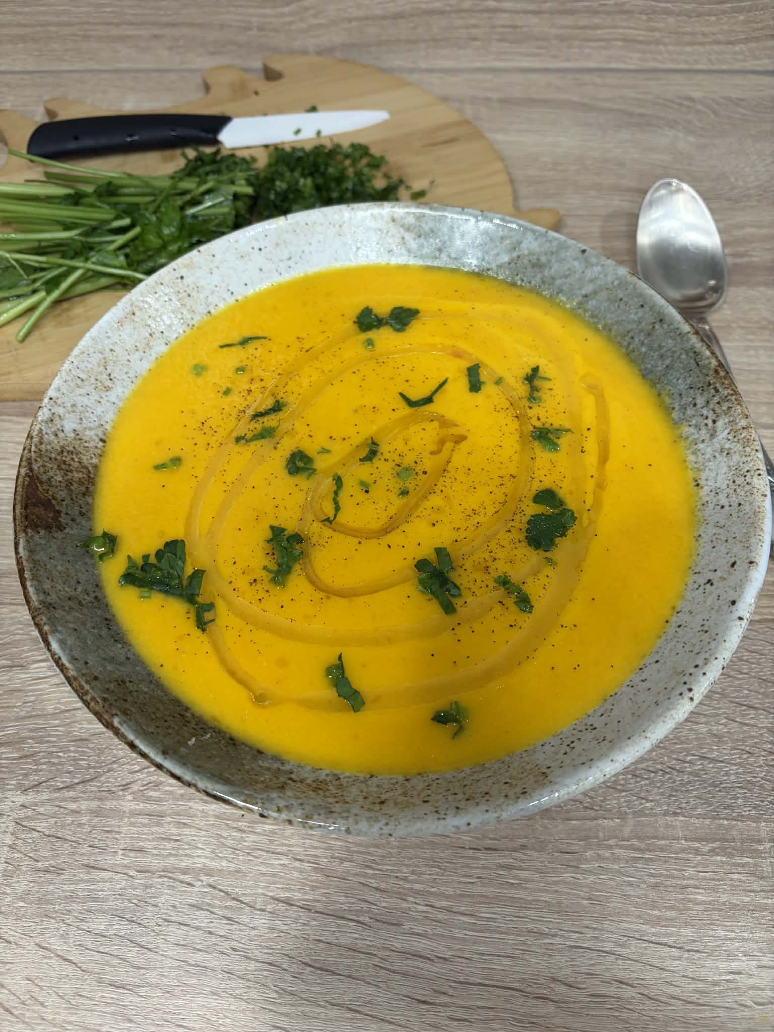 Velouté de carottes à l'orange